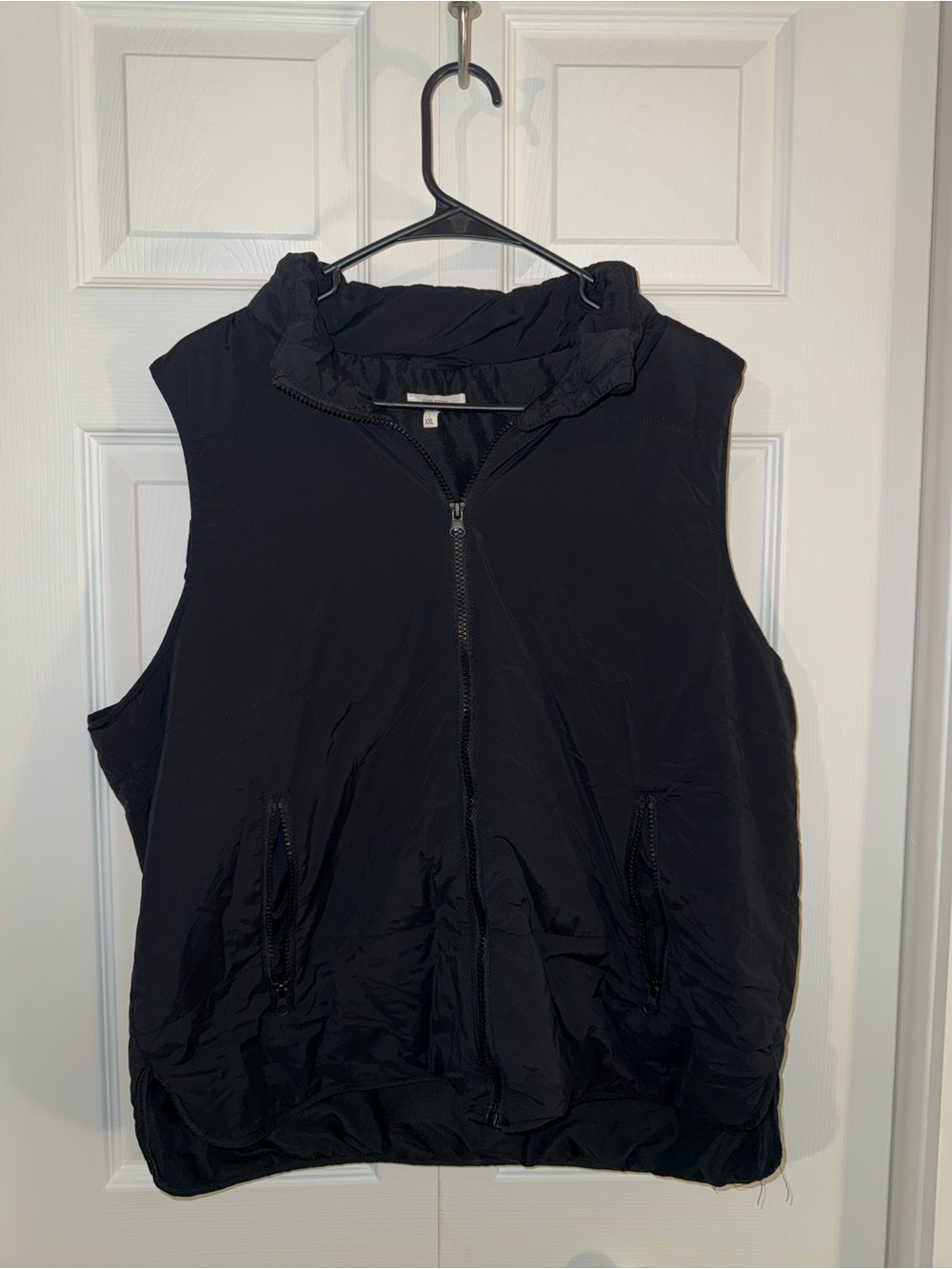 Maurices Black Quilted Zip-Front Vest